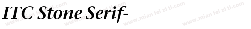 ITC Stone Serif字体转换